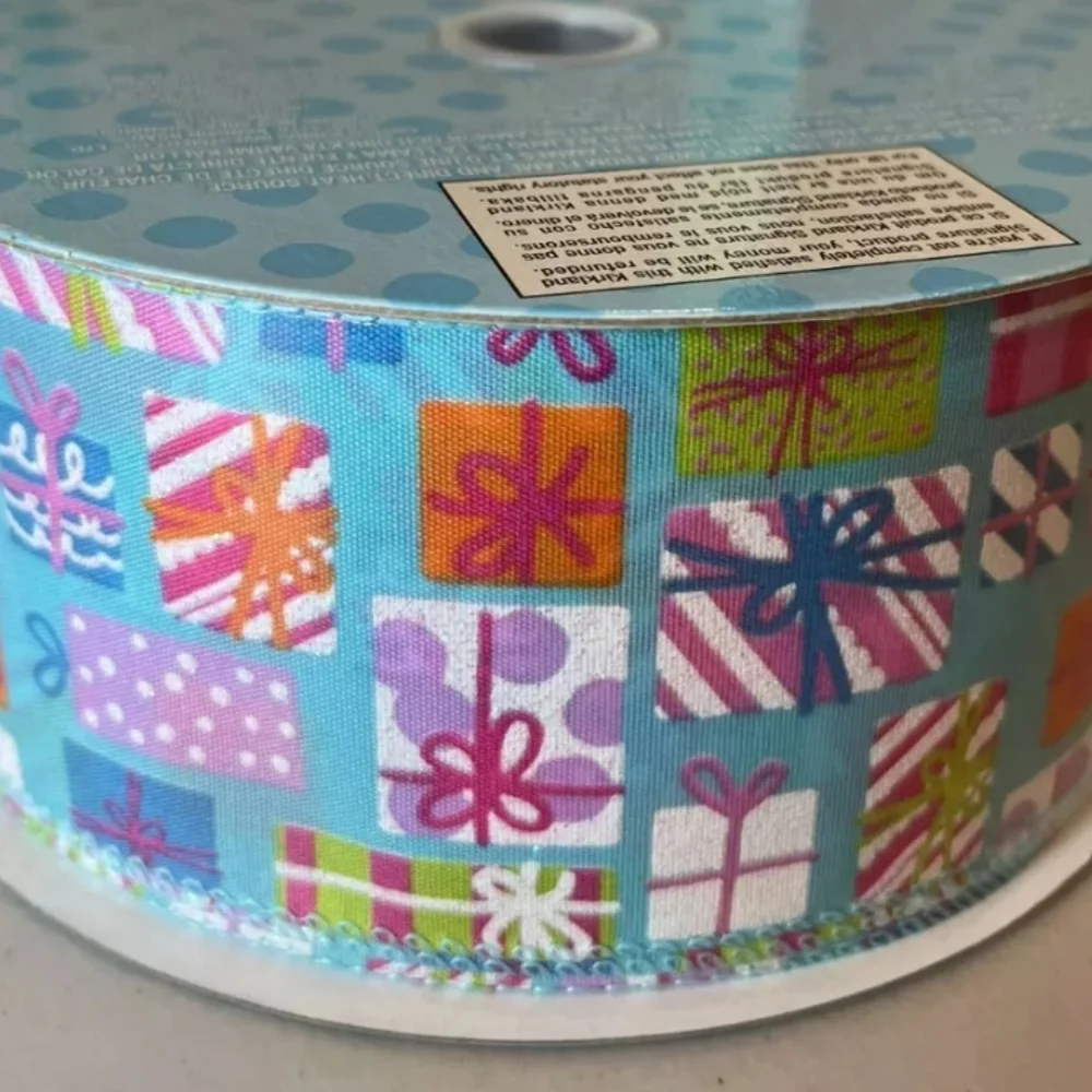 Kirkland Signature Glitter Gift Wrap Ribbon, Almost 50 Yard Spool